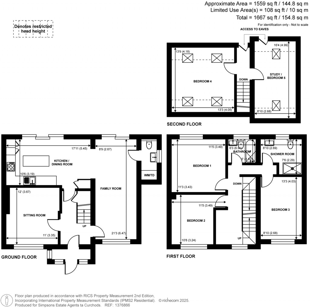 Floorplans For Boltons Lane, Pyrford, Surrey