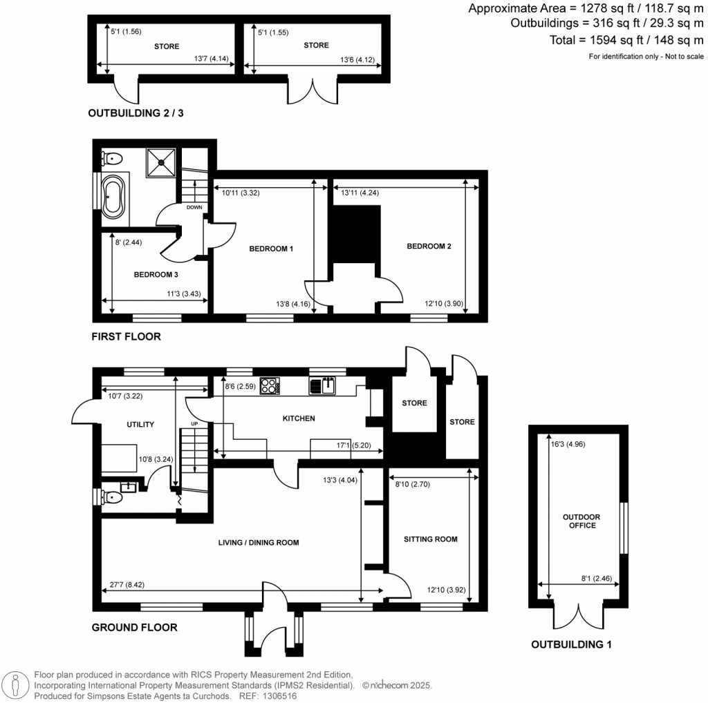 Floorplans For High Street, Old Woking, Surrey