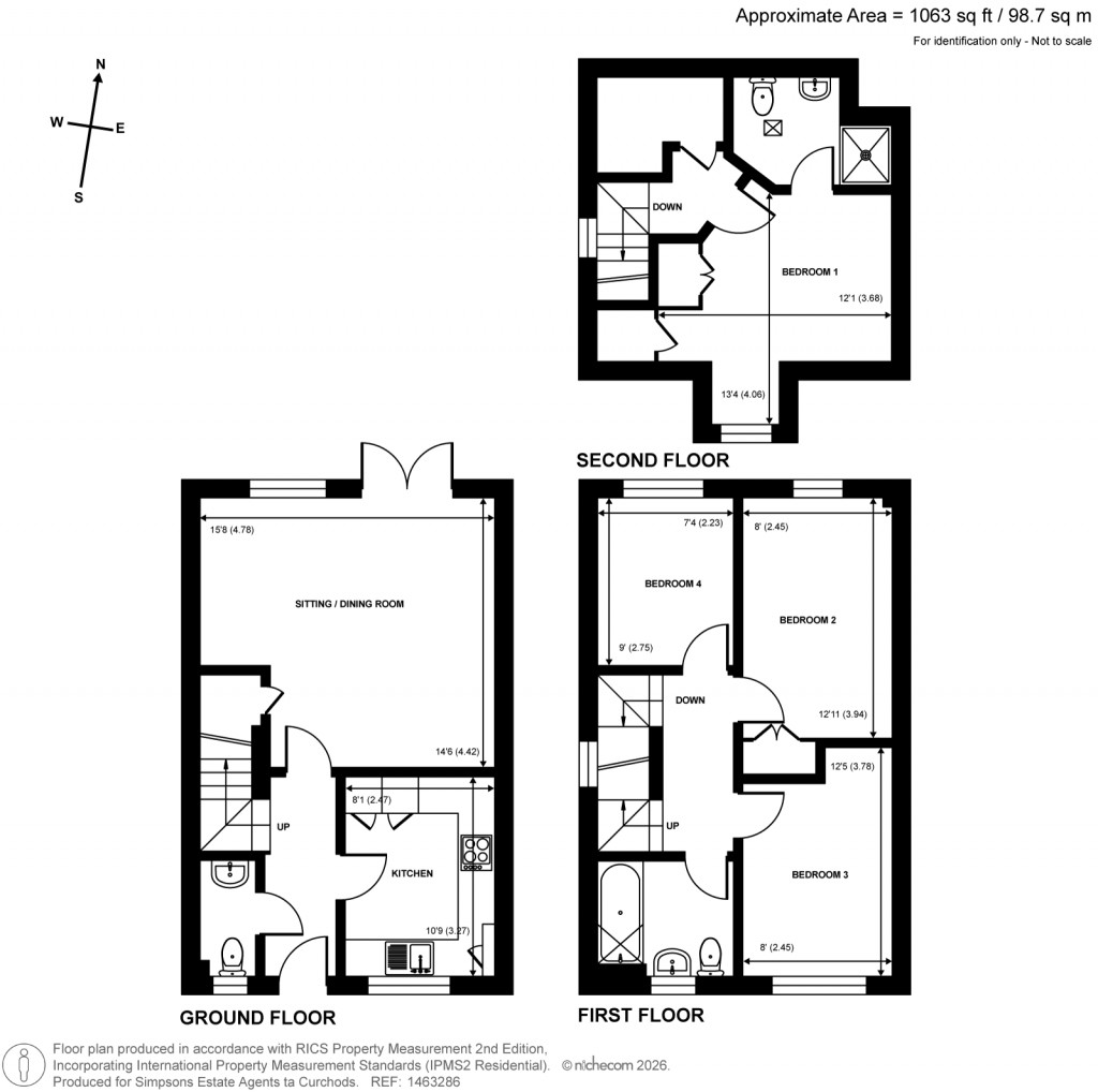Floorplans For Knaphill, Woking, Surrey