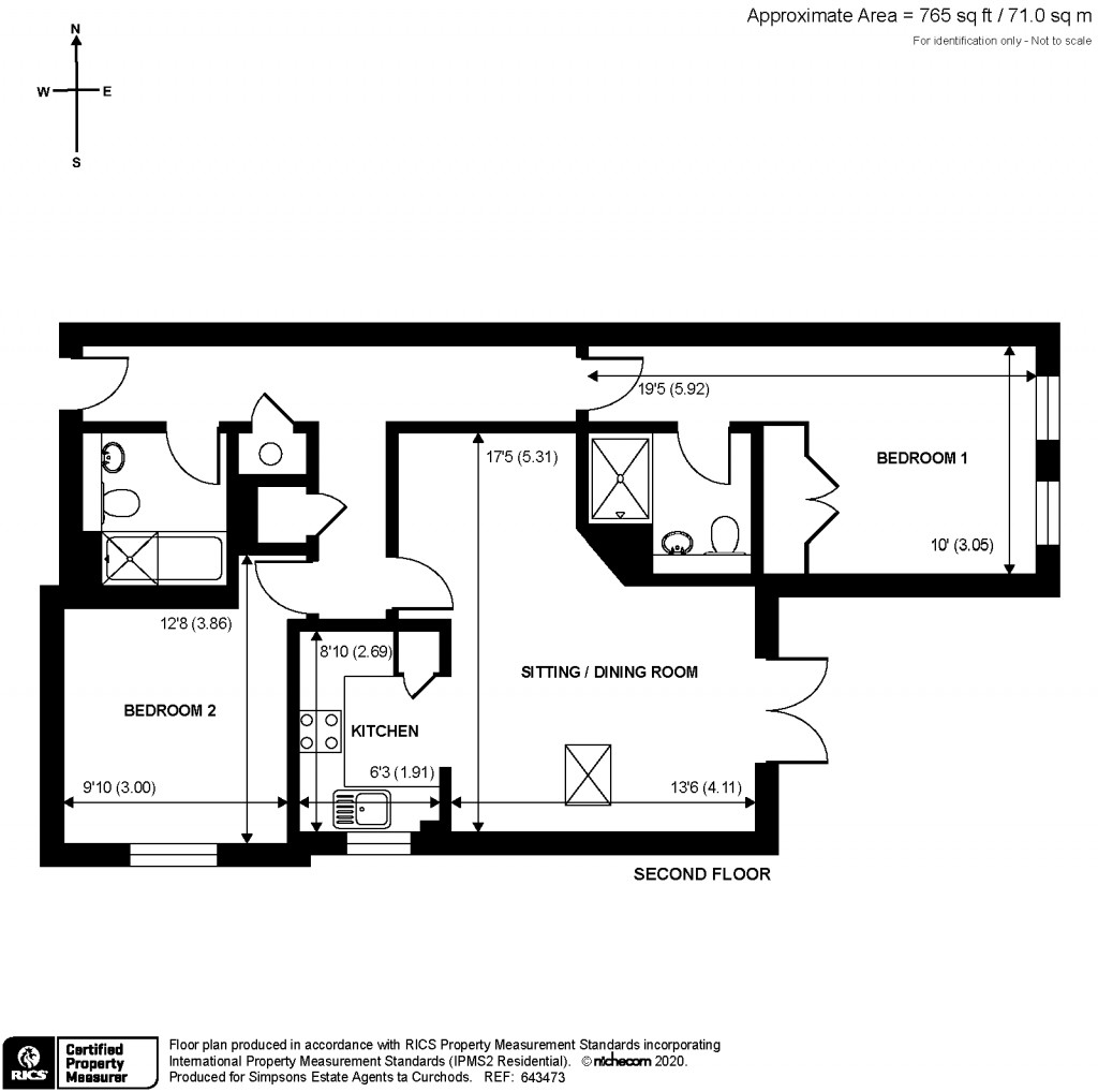 Floorplans For Claremont Road, West Byfleet, Surrey