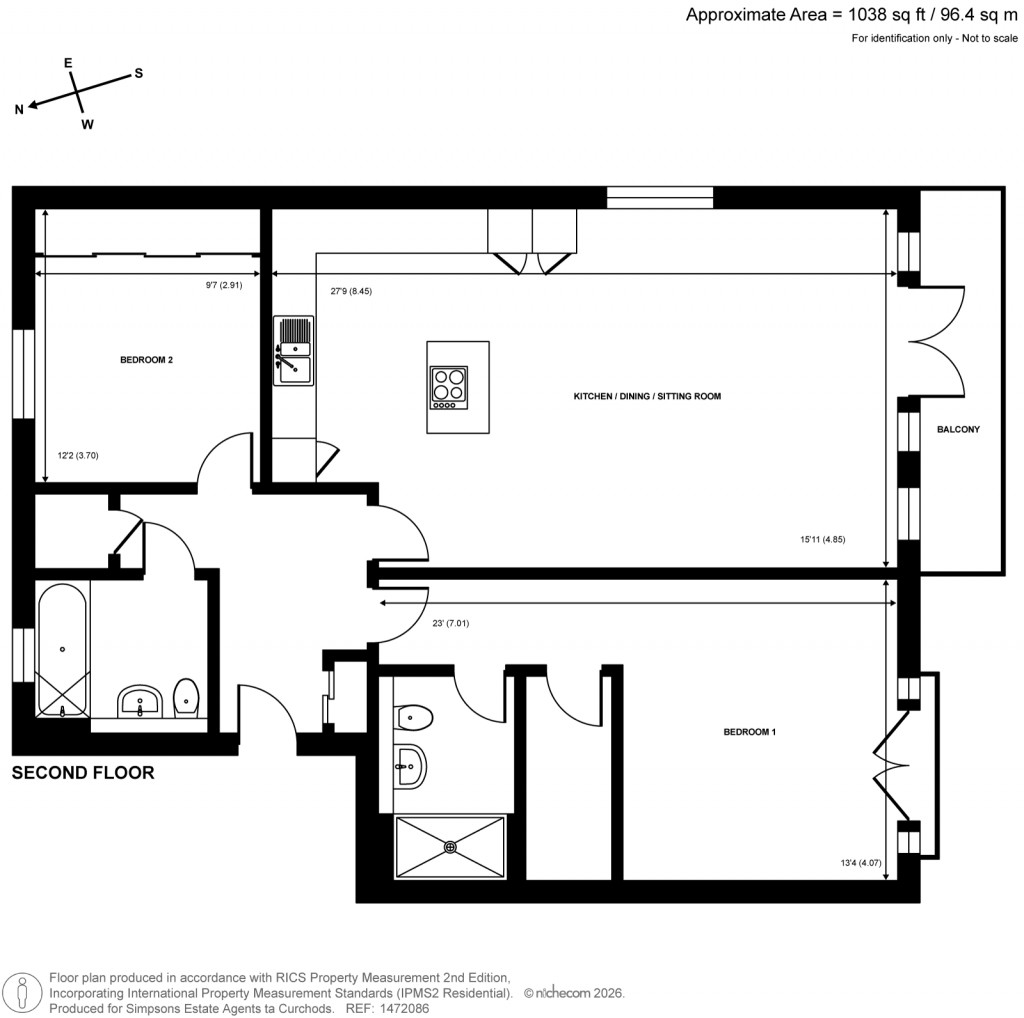 Floorplans For Old Woking, Woking, Surrey