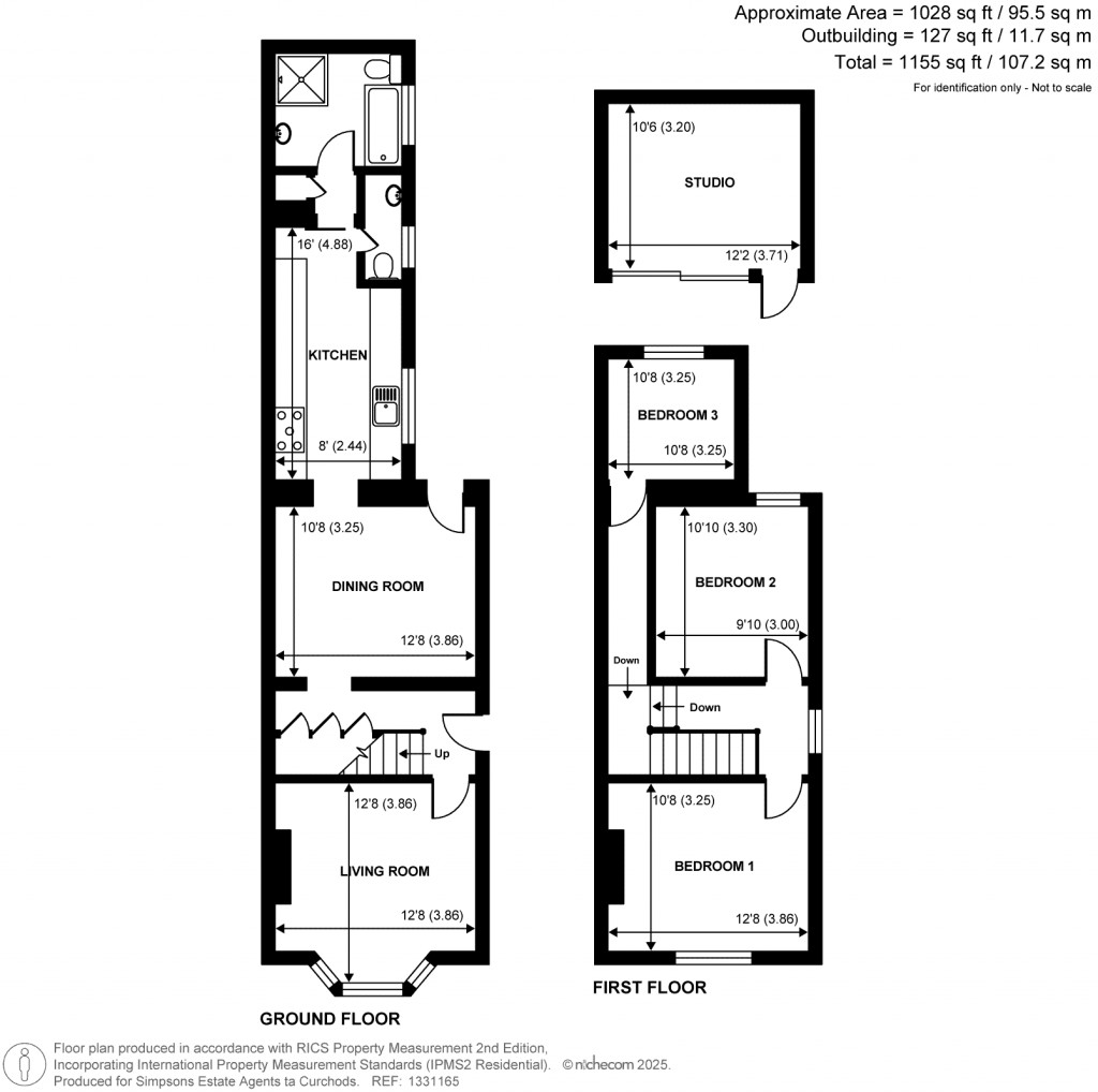 Floorplans For Hersham Road, Hersham, Walton-On-Thames