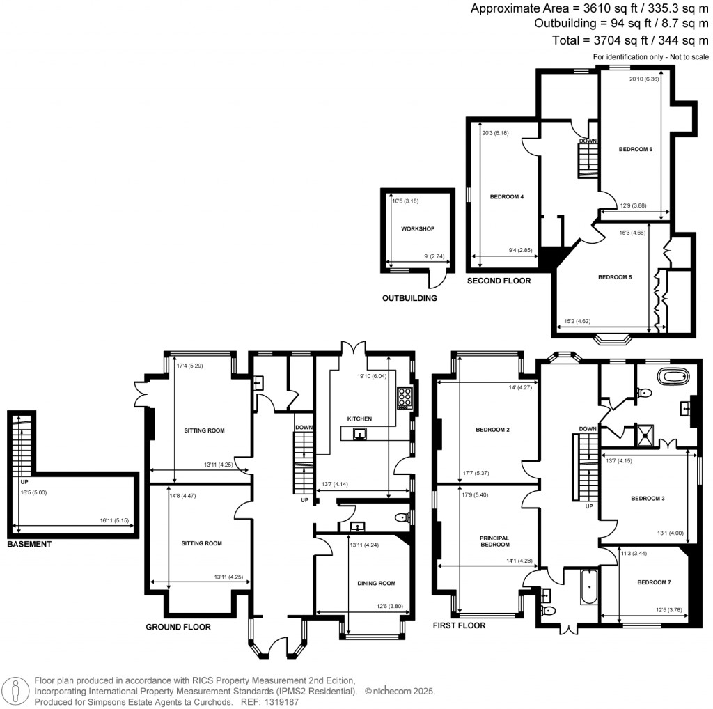 Floorplans For Woodland Grove, Weybridge, Surrey