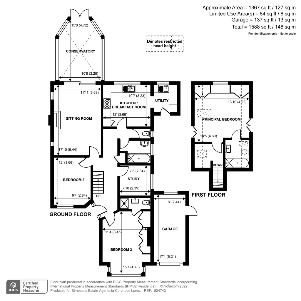 Floorplans For Crofton Avenue, Walton-On-Thames, KT12