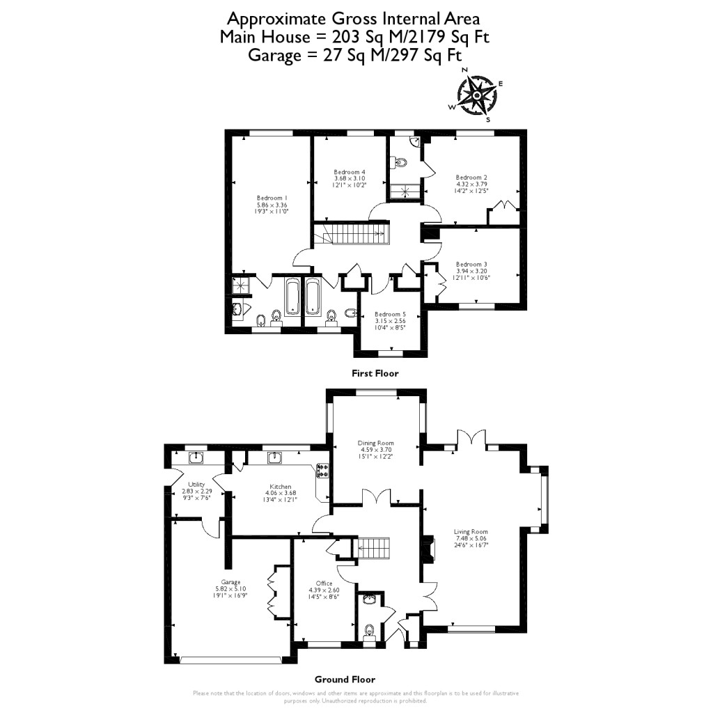 Floorplans For Orchard End, Weybridge, Surrey