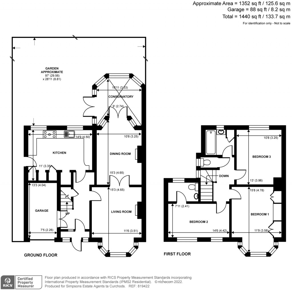 Floorplans For Rydens Avenue, Walton-On-Thames, KT12