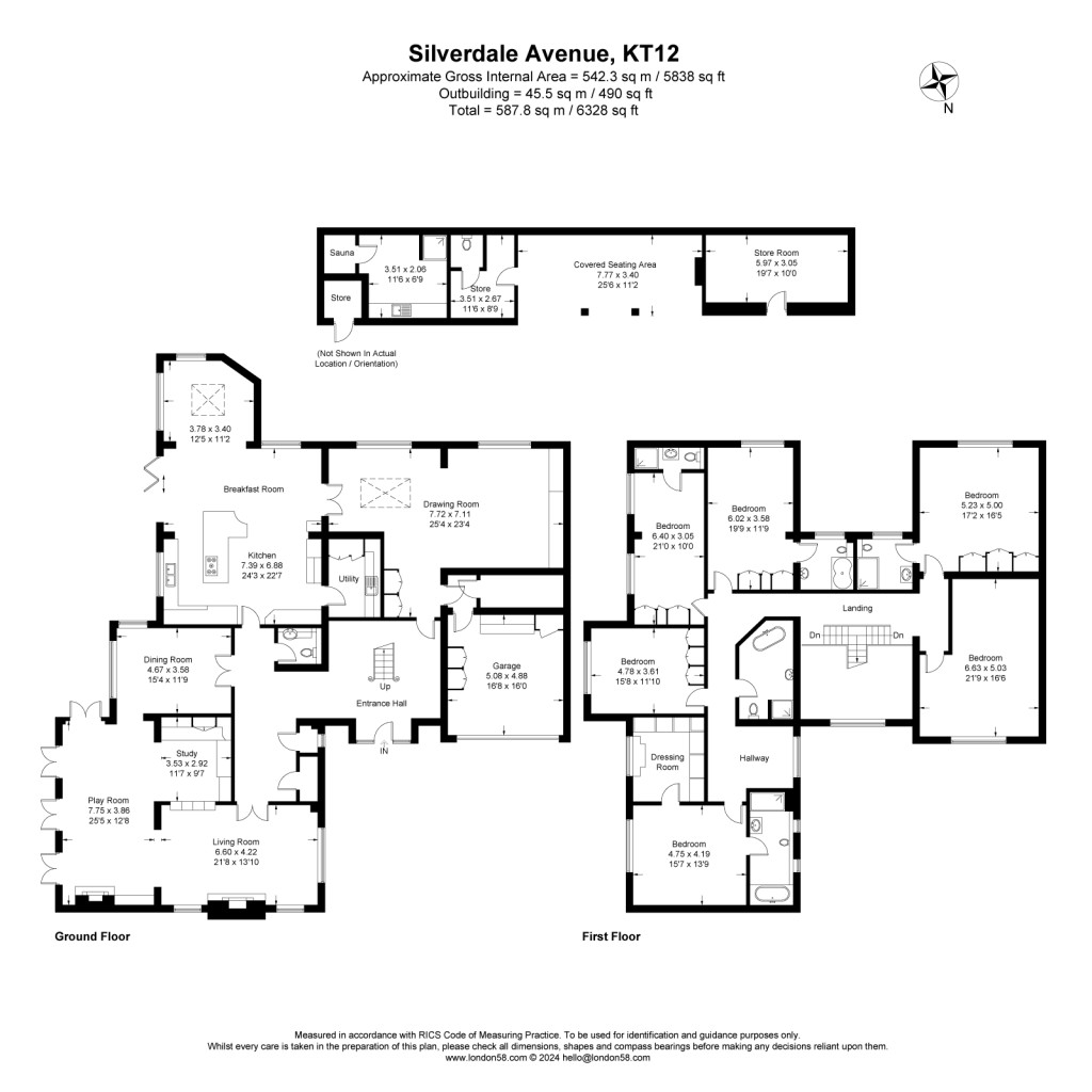 Floorplans For Silverdale Avenue, Ashley Park, KT12