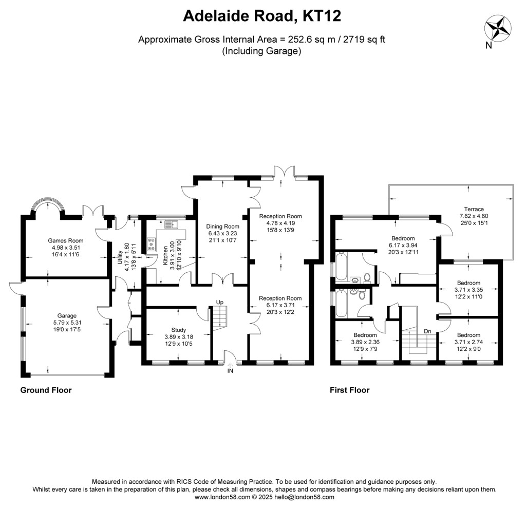 Floorplans For Adelaide Road, Walton-On-Thames, KT12