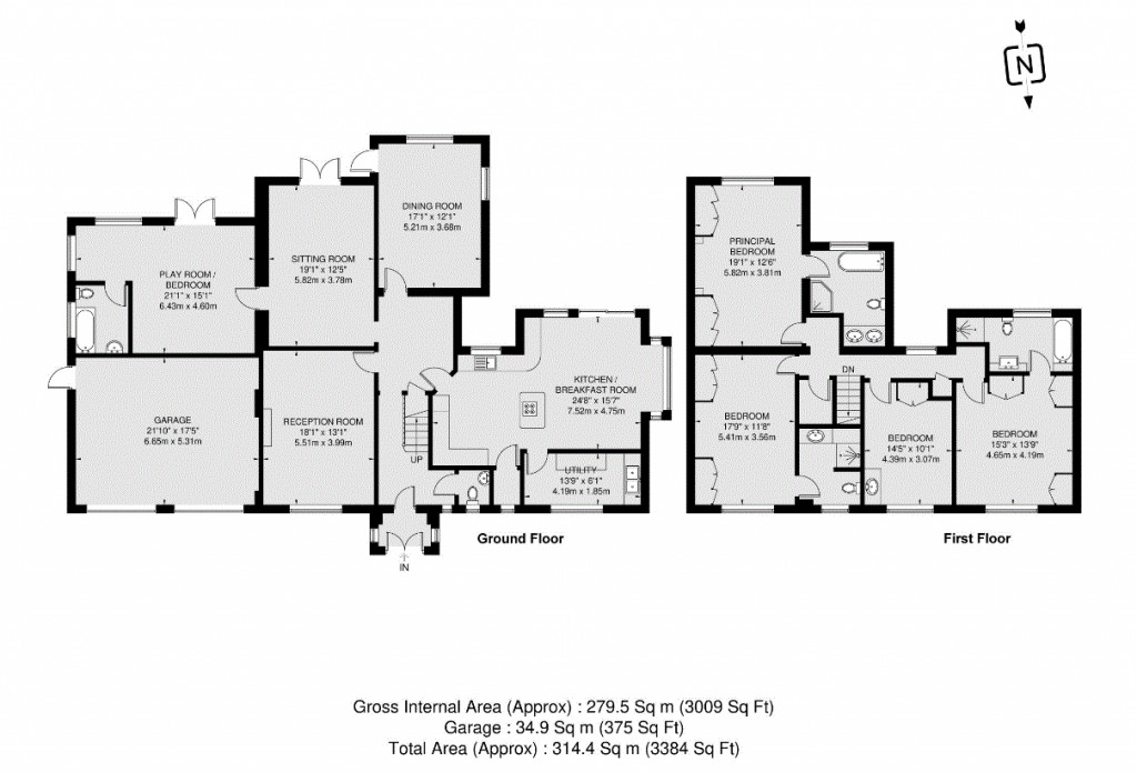 Floorplans For Silverdale Avenue, Ashley Park, Walton-On-Thames, KT12