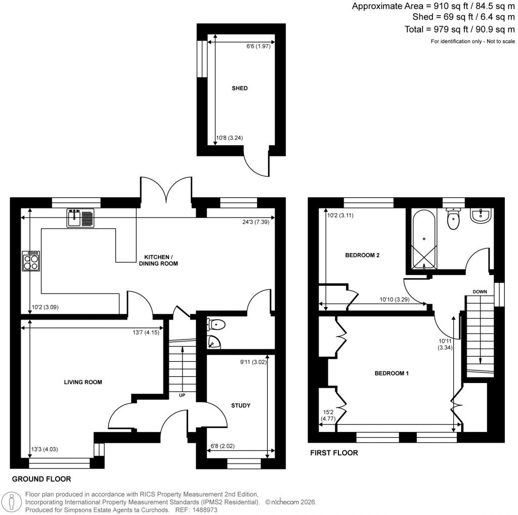 Floorplans For First Avenue, Walton-On-Thames, Surrey