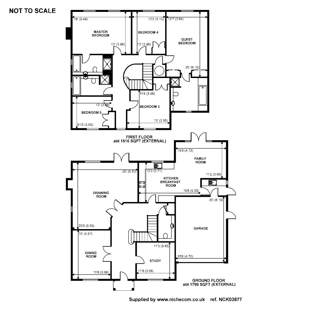 Floorplans For Grange Place, Walton On Thames, KT12