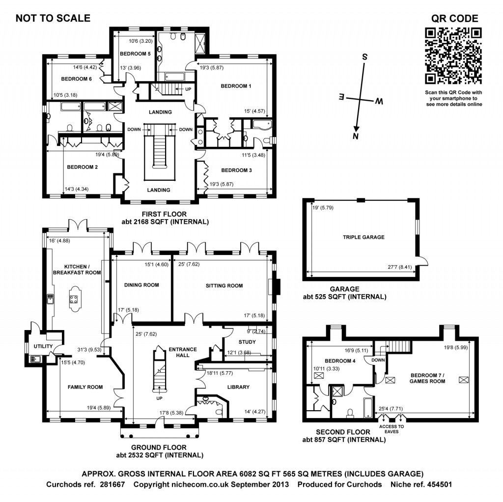Floorplans For Broadwater Road South, Burwood Park, Walton-On-Thames, KT12