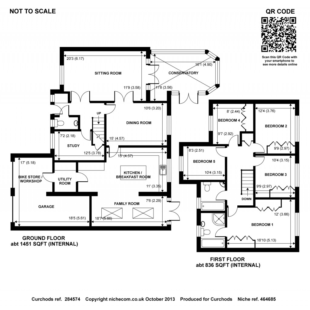 Floorplans For Red House Lane, Walton-On-Thames, KT12
