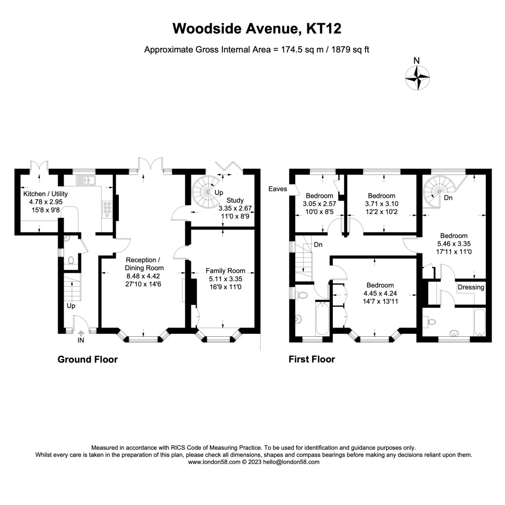 Floorplans For Woodside Avenue, Walton-On-Thames, KT12