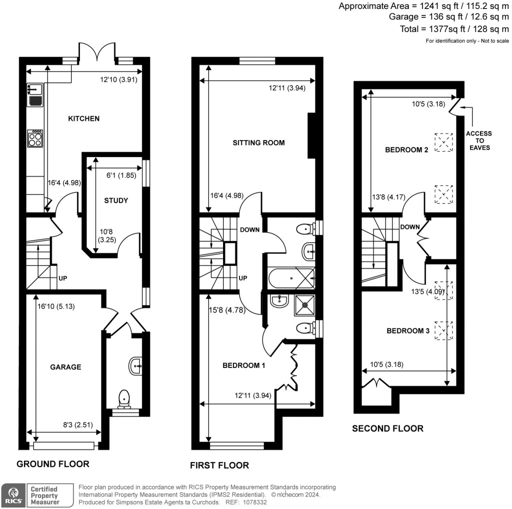 Floorplans For Rydens Road, Walton-On-Thames, Surrey