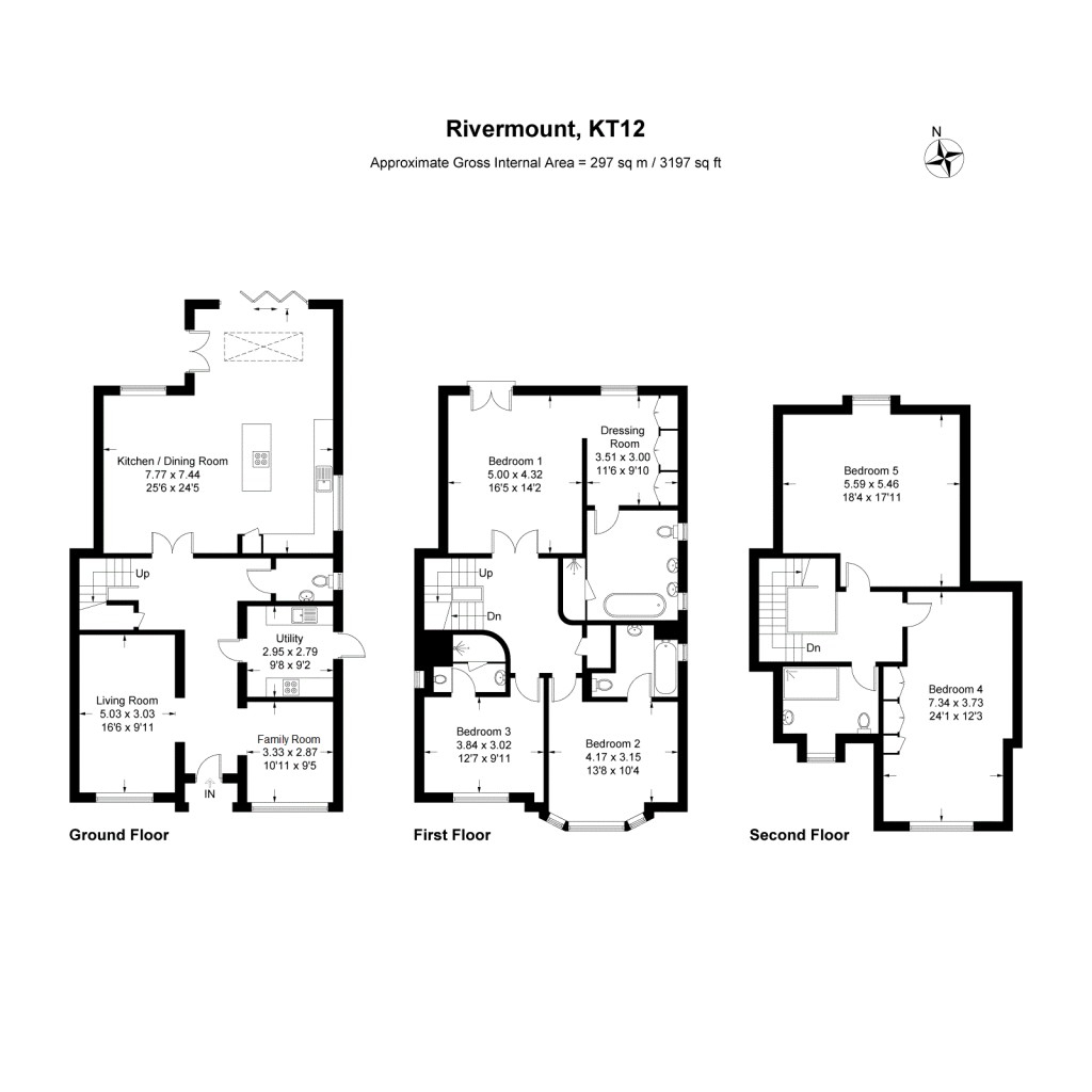 Floorplans For River Mount, Walton-On-Thames, Surrey