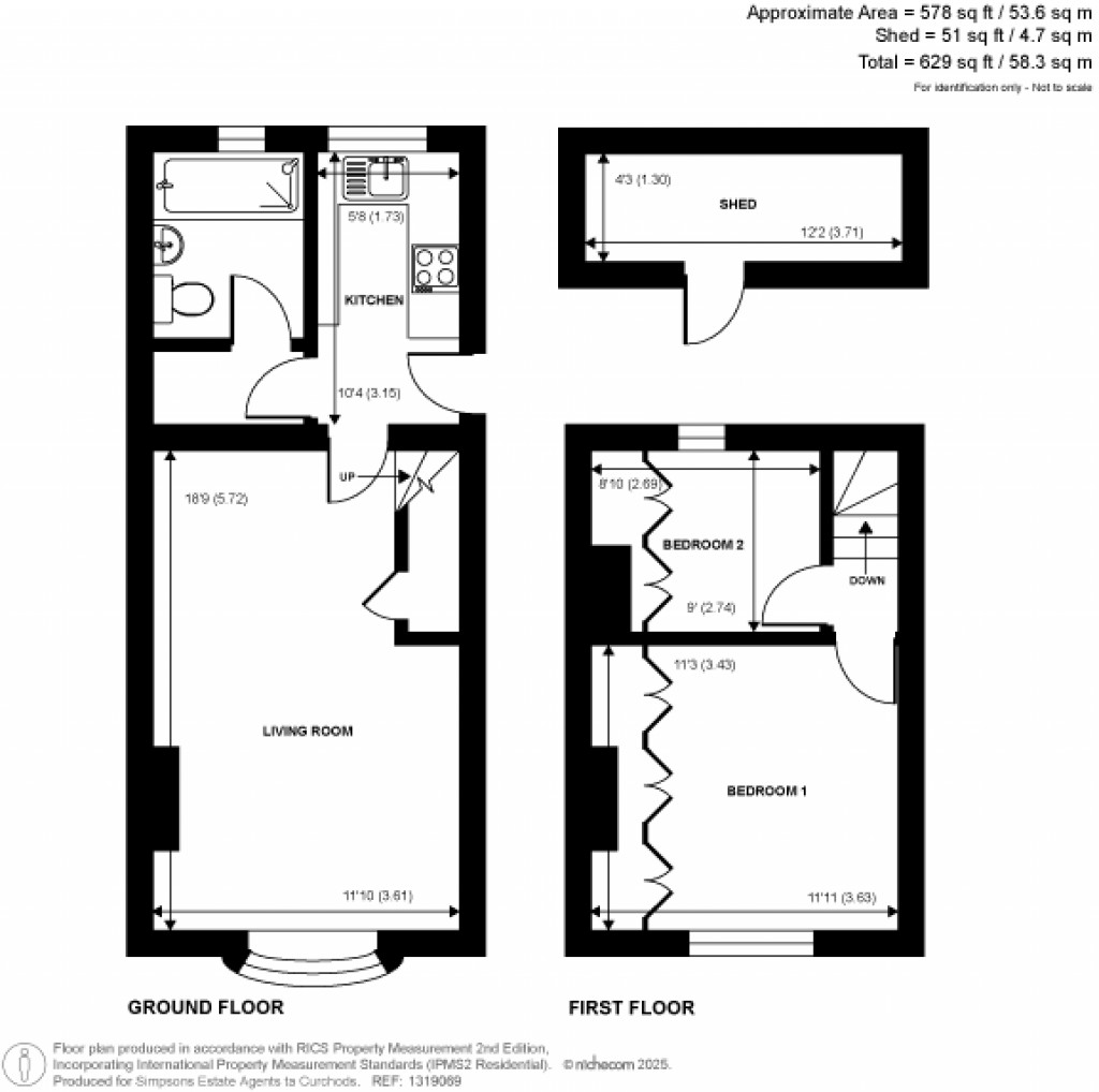 Floorplans For Green Lane, Hersham, Walton-On-Thames