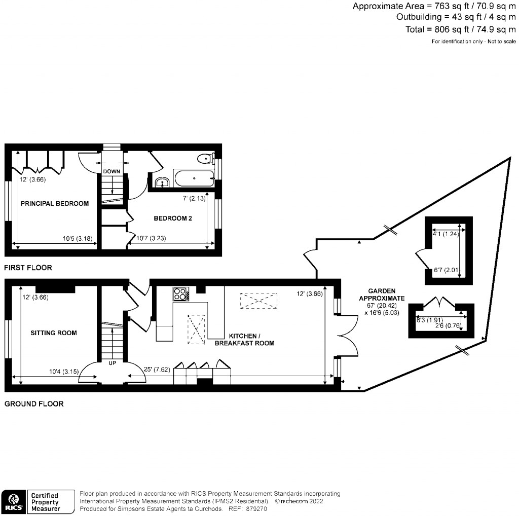 Floorplans For Arch Road, Hersham, Walton-On-Thames, KT12