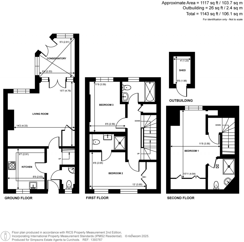Floorplans For Primrose Road, Hersham, Walton-On-Thames