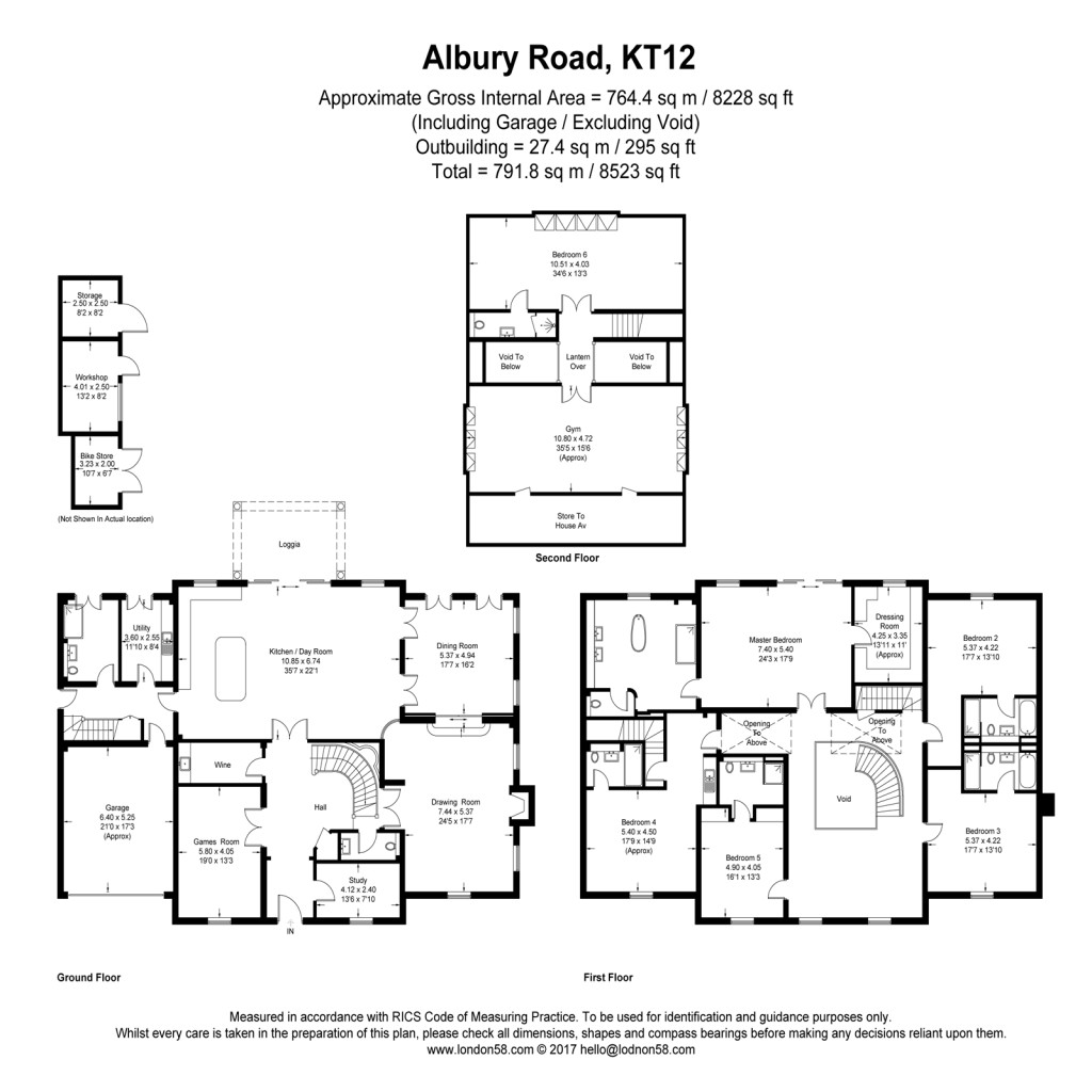 Floorplans For Albury Road, Burwood Park, Walton-On-Thames, KT12