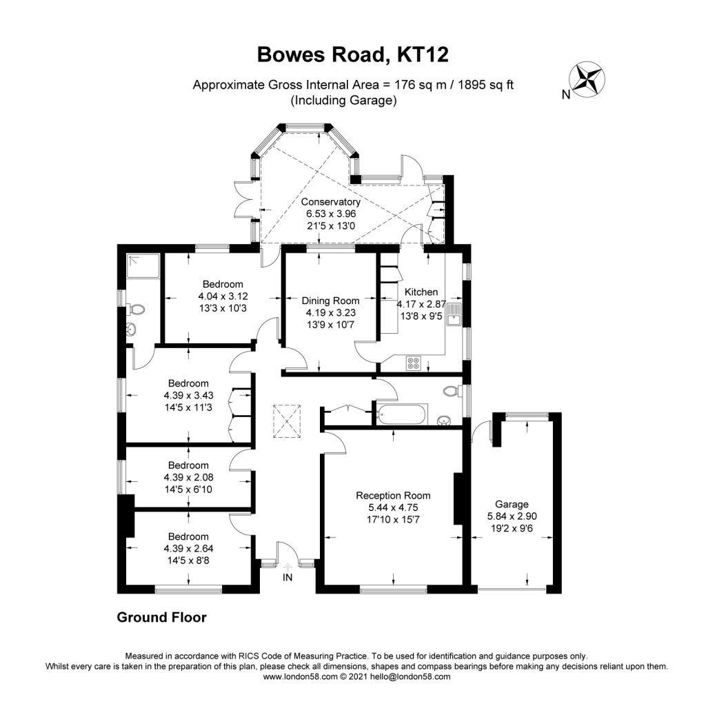 Floorplans For Bowes Road, Walton-On-Thames, KT12