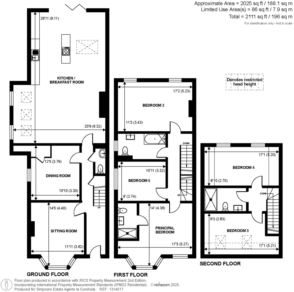 Floorplans For Winchester Road, Walton-On-Thames, Surrey