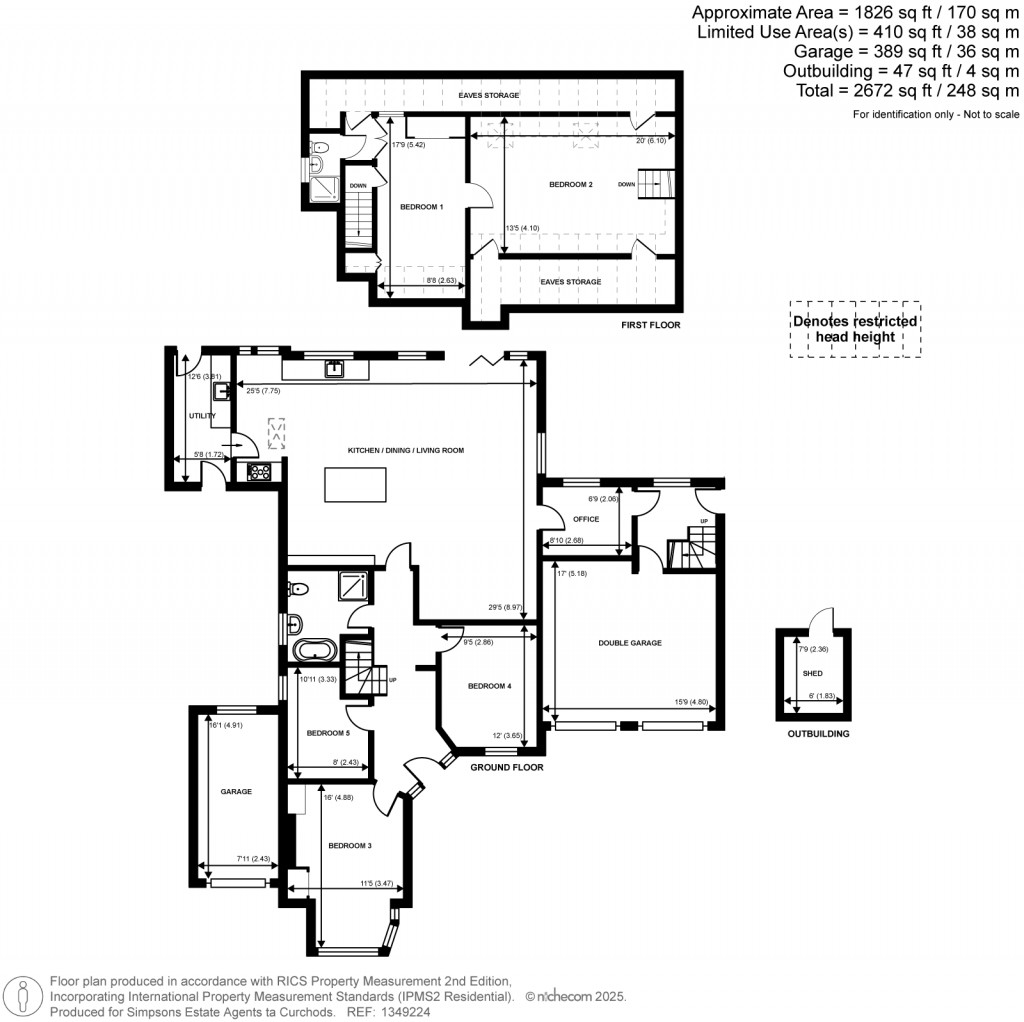 Floorplans For Ringmore Road, Walton-On-Thames, Surrey