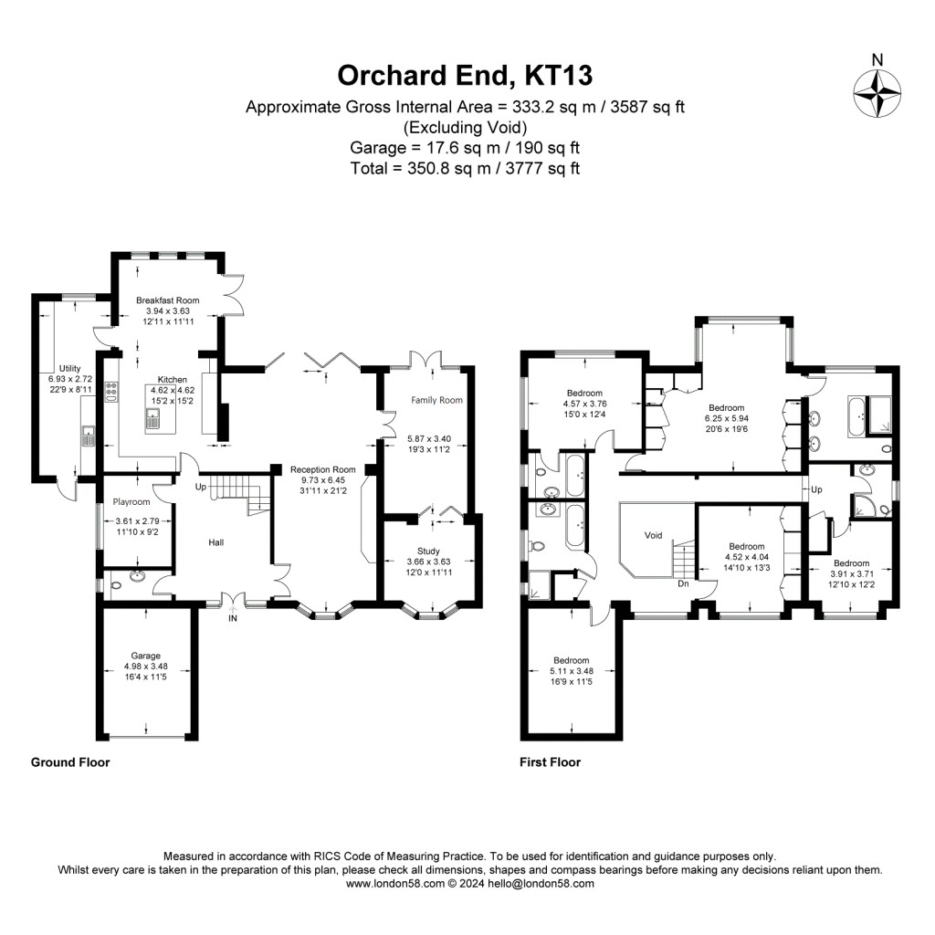 Floorplans For Orchard End, Weybridge, KT13