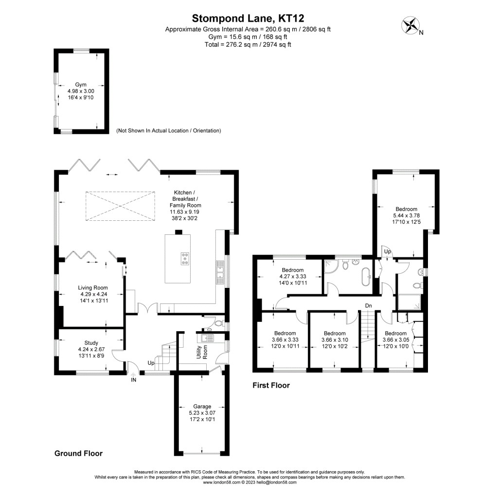 Floorplans For Stompond Lane, Walton-On-Thames, KT12