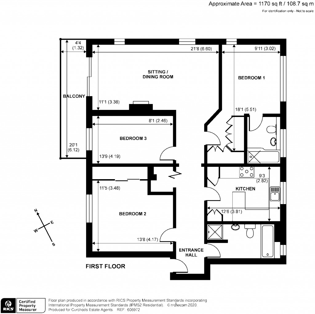 Floorplans For Oatlands Drive, Weybridge, Surrey