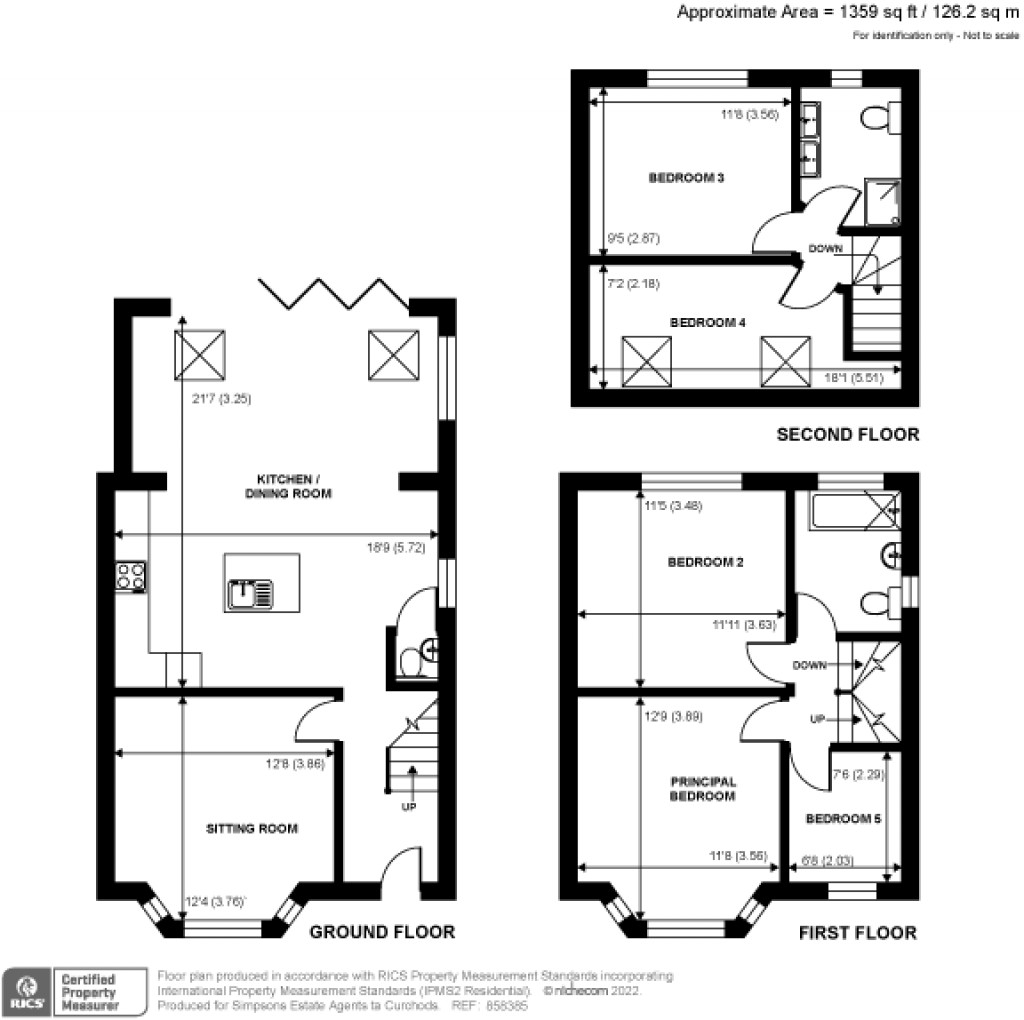 Floorplans For Rydens Road, Walton-On-Thames, Surrey