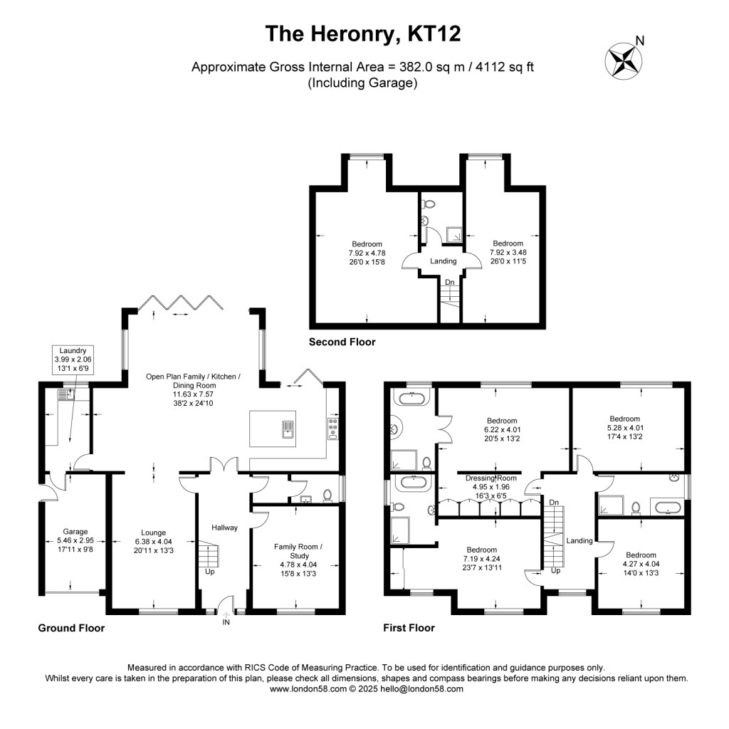 Floorplans For The Heronry, Walton-On-Thames, KT12
