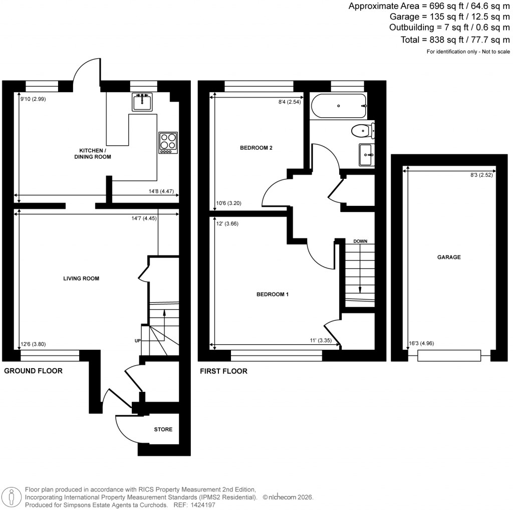 Floorplans For Montague Close, Walton-On-Thames, Surrey