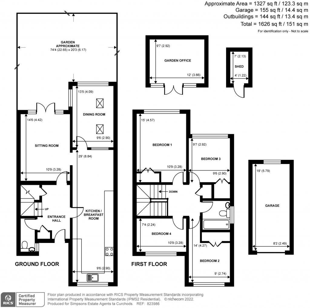 Floorplans For The Links, Walton-On-Thames, KT12