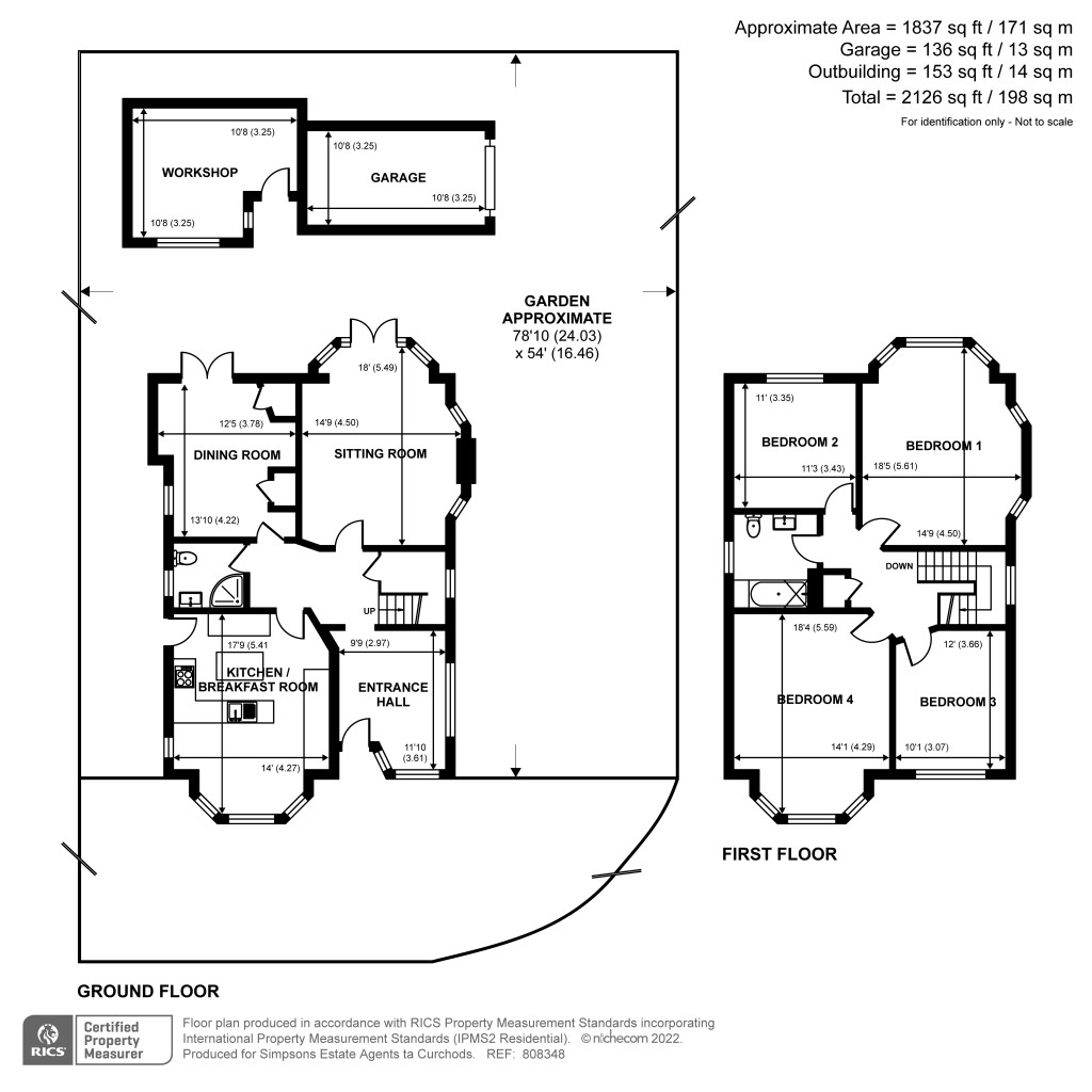 Floorplans For Hersham Road, Walton-On-Thames, KT12