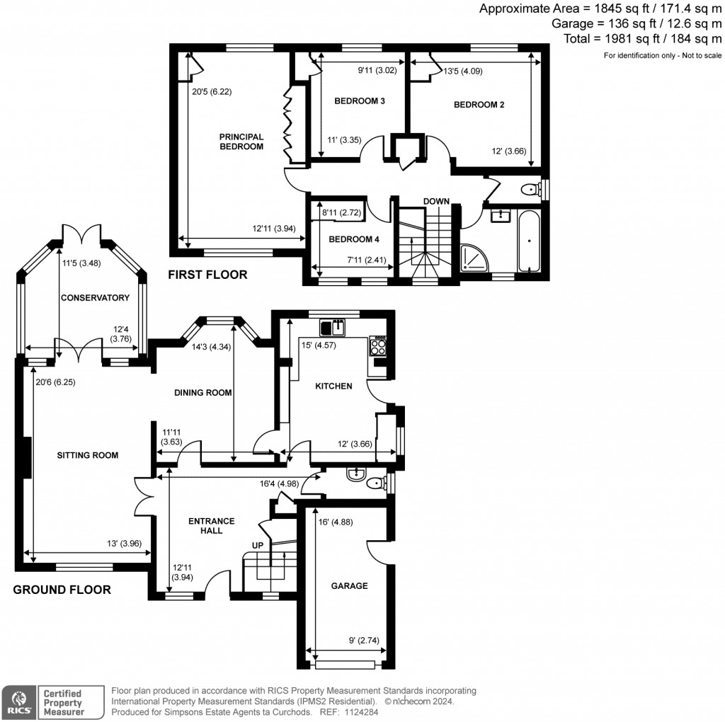 Floorplans For Sidney Road, Walton-On-Thames, KT12