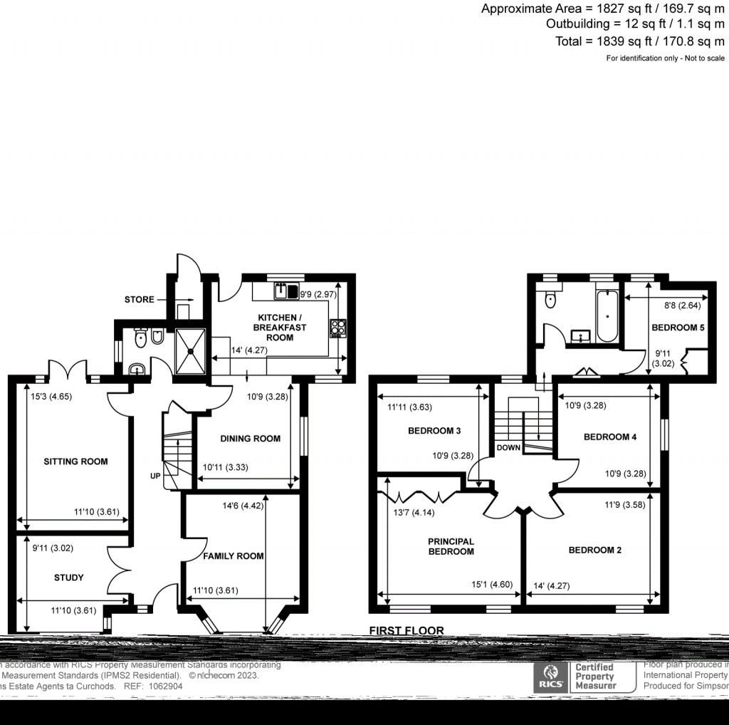 Floorplans For Bowes Road, Walton-On-Thames, KT12