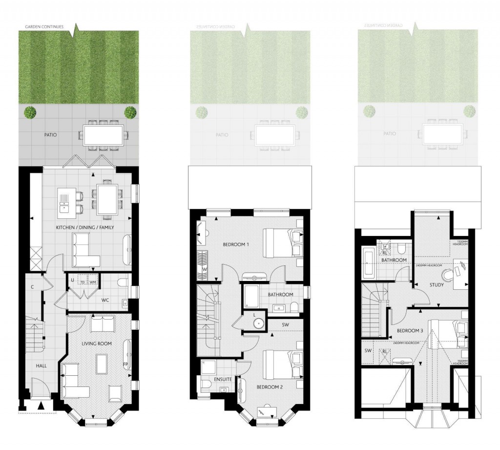 Floorplans For The Westcroft, Stompond Lane, Walton On Thames, KT12
