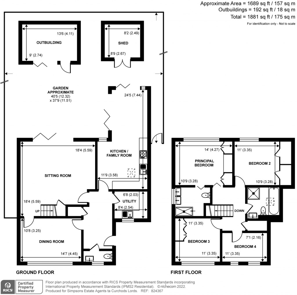 Floorplans For Long Lodge Drive, Walton-On-Thames, KT12