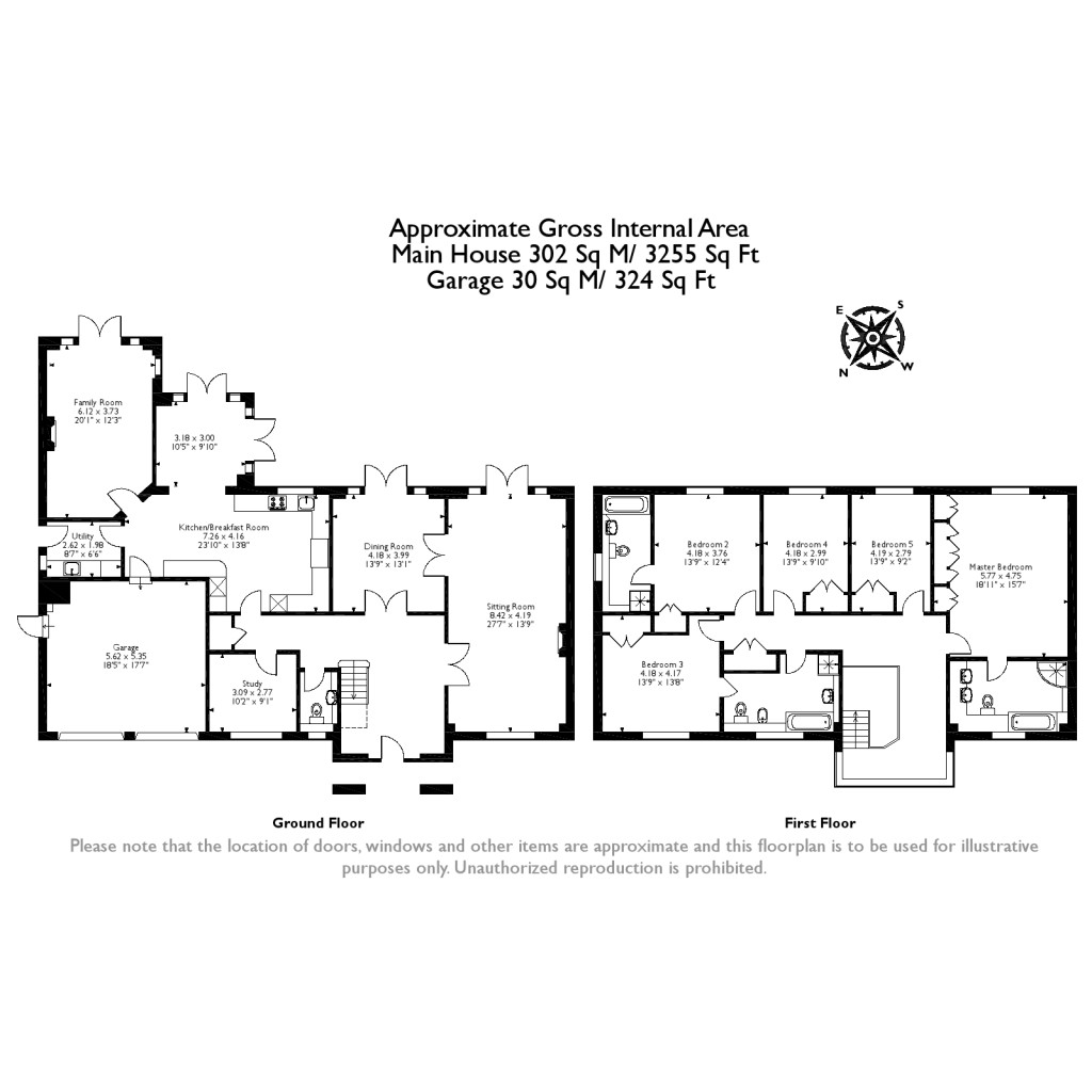 Floorplans For Adelaide Road, Walton On Thames, KT12