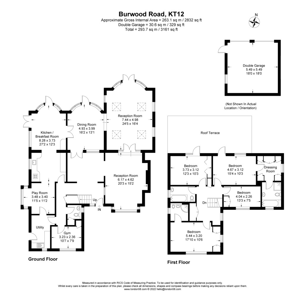 Floorplans For Burwood Road, Walton-on-Thames, KT12