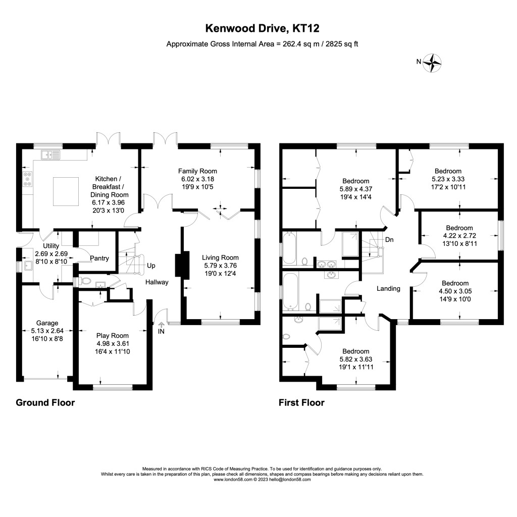 Floorplans For Kenwood Drive, Walton-on-Thames, KT12