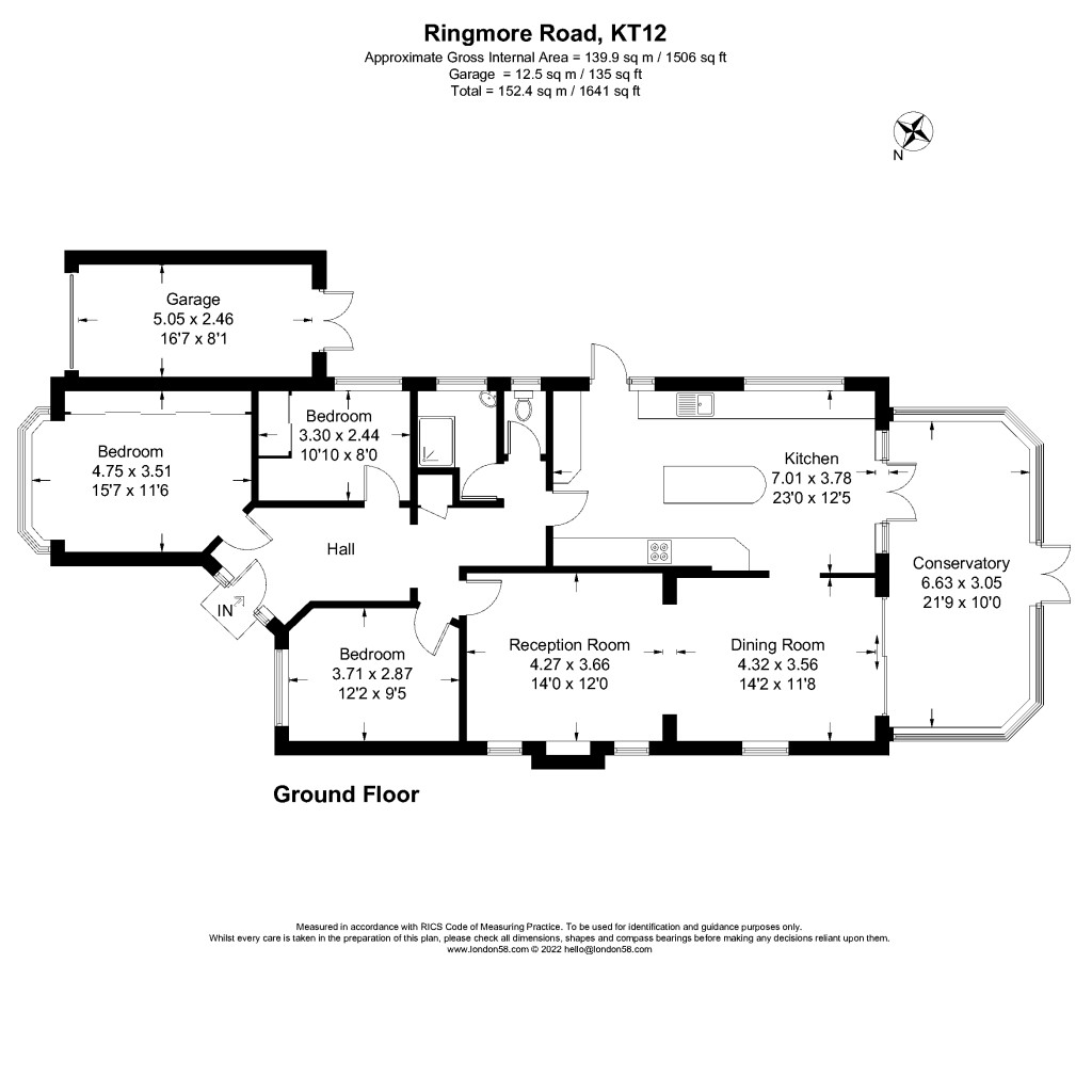 Floorplans For Ringmore Road, Walton-On-Thames, KT12