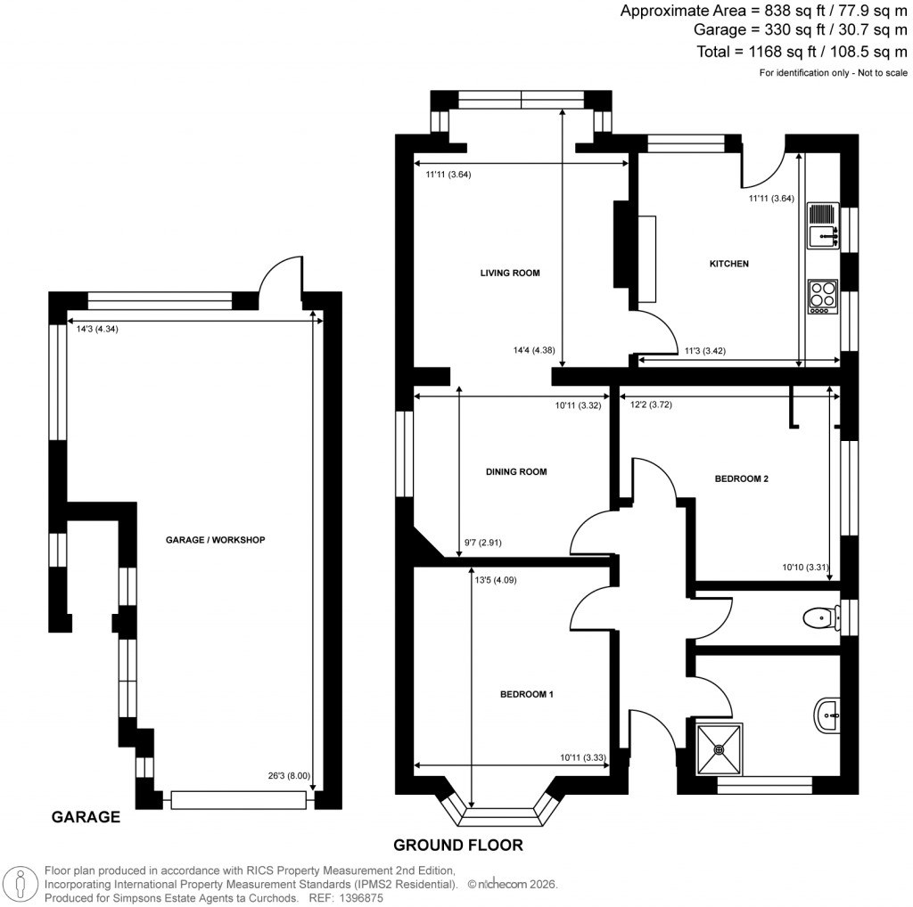 Floorplans For Dale Road, Walton-On-Thames, Surrey