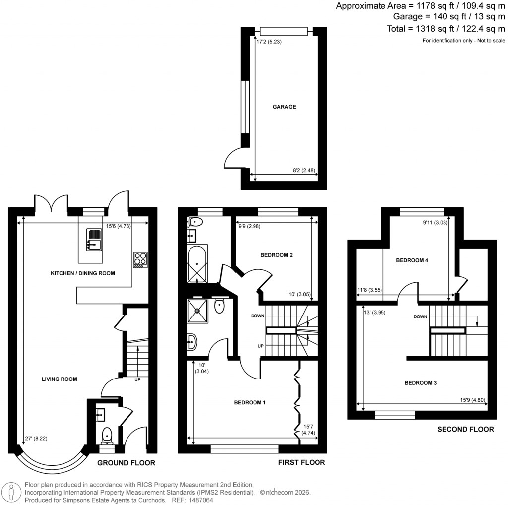 Floorplans For Gainsborough Court, Walton-On-Thames, Surrey