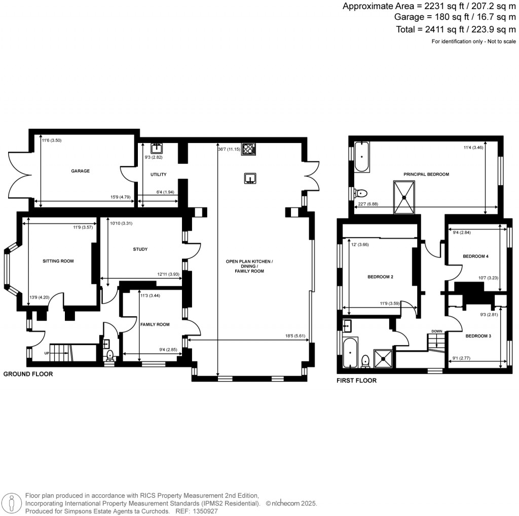 Floorplans For Hersham Road, Walton-on-Thames, Surrey