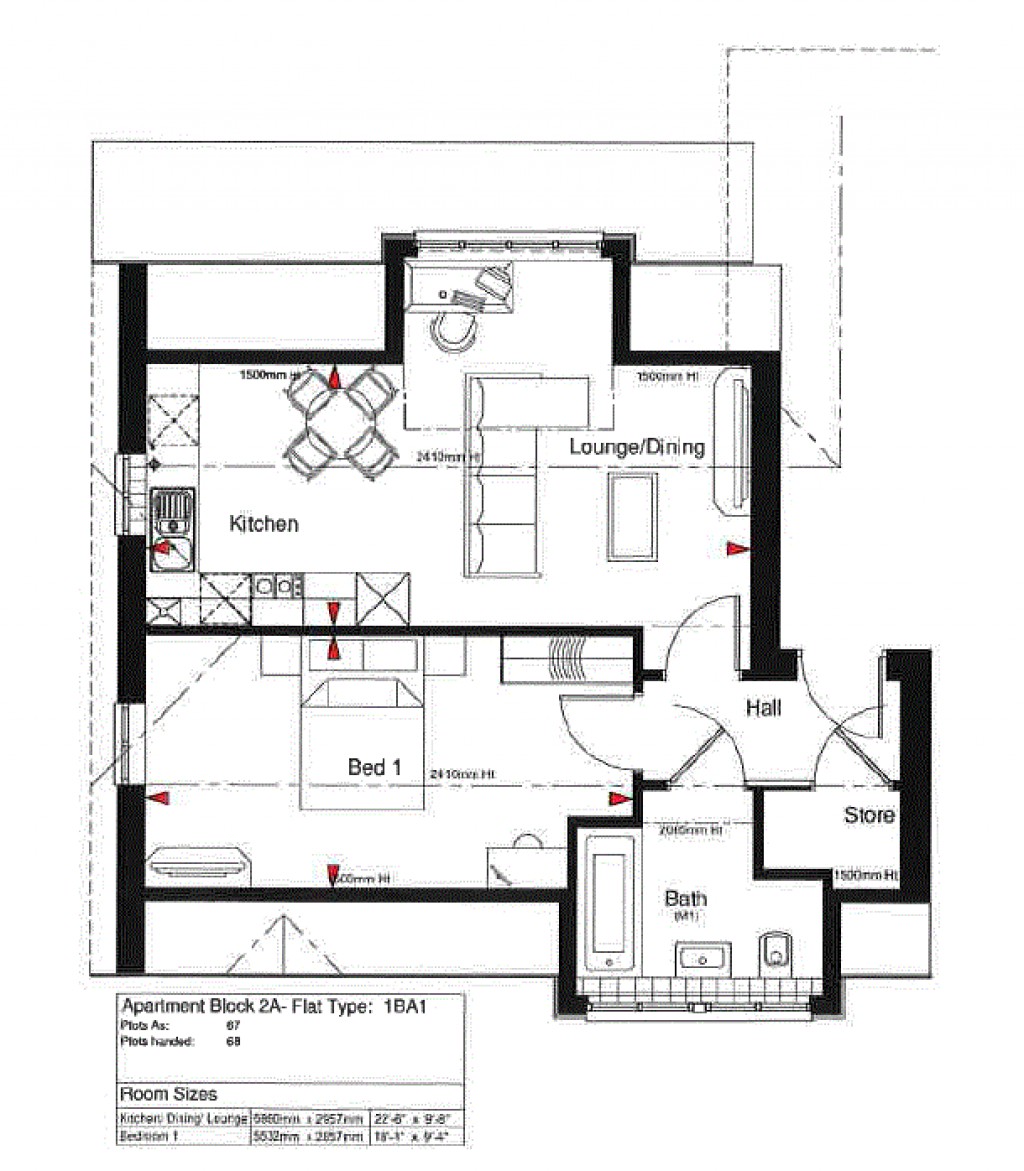 Floorplans For Harrington House, Stompond Lane, Walton-On-Thames, KT12