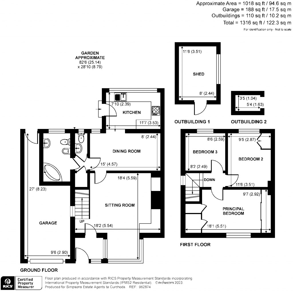 Floorplans For Molesey Road, Hersham, Walton-On-Thames