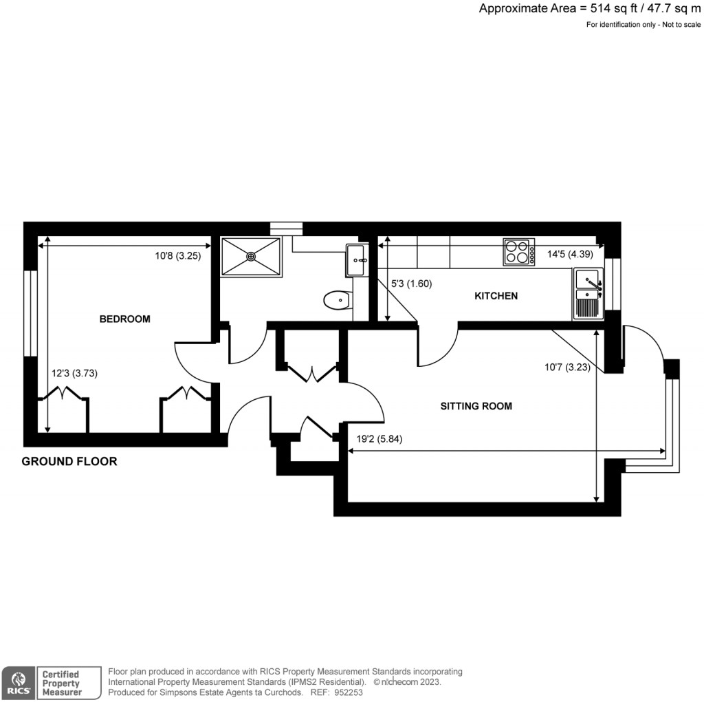 Floorplans For Collingwood Place, Walton-On-Thames, KT12