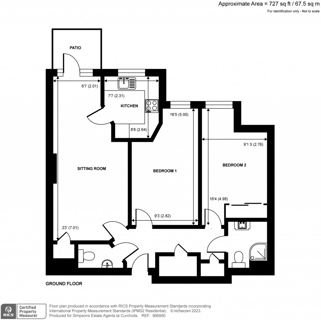 Floorplans For Churchfield Road, Walton-On-Thames, Surrey